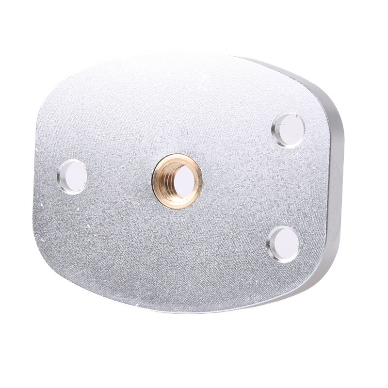 Support de Surface plate en alliage d'aluminium pour GoPro Hero 6 5 3 4 Session Xiaomi Yi 4K SJCAM SJ5000 m20 Eken monture Go pro OSMO accessoire: Silver color