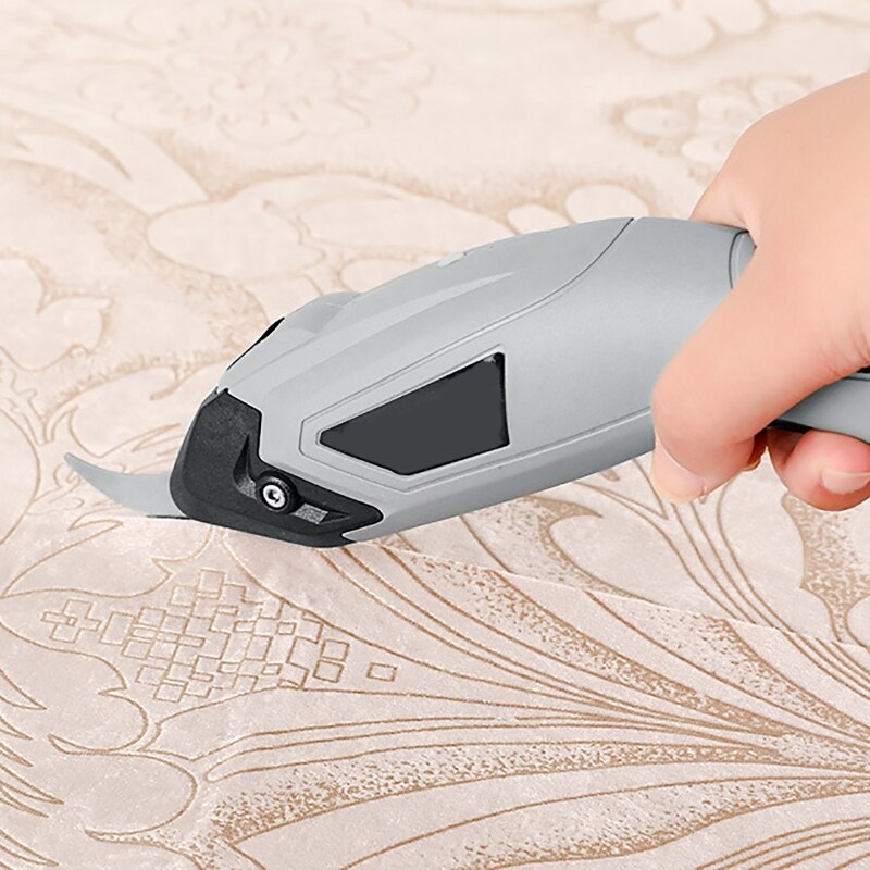 USB Fabric Rechargeable Electric Scissors Battery Cutter Cloth Carpet Leather Cutting Tool Cordless Sewing Shear Cutting Tool