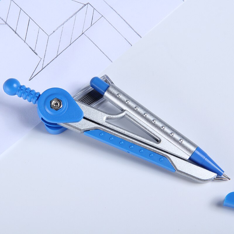 Drawing Compasses Pencil Geometry Set with Lead Core Students Compass School Office Stationery Math Tool