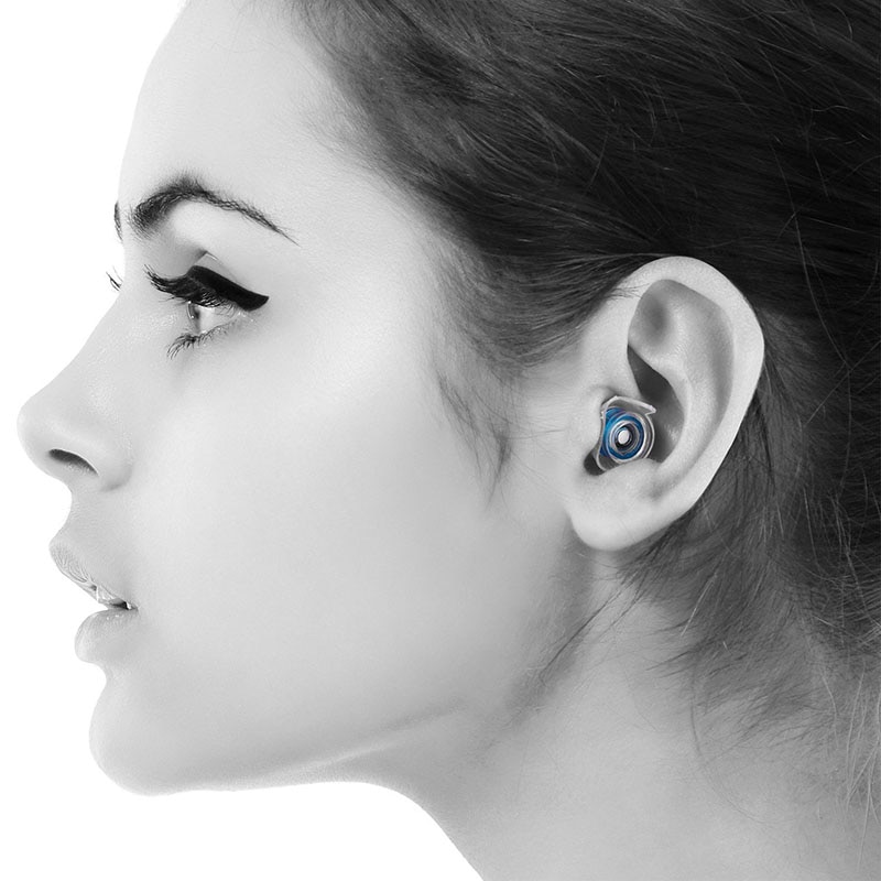 Hörselskydd öronproppar genomskinliga mjuka silikonöronproppar för musik motorcykel sova  p9