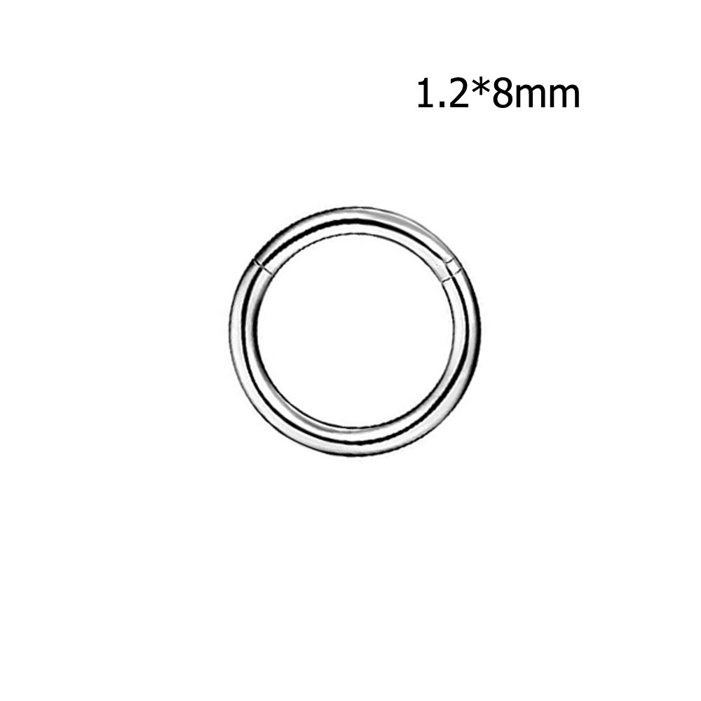 3 stks/partij Neus Staal Segment Ringen Oor Septum Oor Cartliage Piercings Tragus Orelha Lip Labret Tong Ring Piercing Lichaam Sieraden