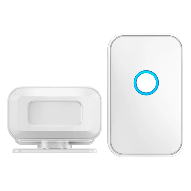 CACAZI Winkel Winkel Welkom Chime Wireless Home Otudoor Beveiliging Infrarood PIR Bewegingssensor Detector Alarmbel Toegangswaarschuwingssysteem
