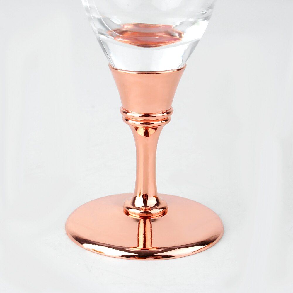 Oh trend snapsglas rostfritt stål rosställ julvinkopp bröllopstårta bord mitt dekorativa glasögon