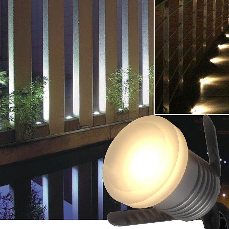 LukLoy LED Floor Light DC12V24V 1W Outdoor Waterdichte Maanlicht Wandlamp LED Outdoor Hoek lamp Acryl Begraven Licht