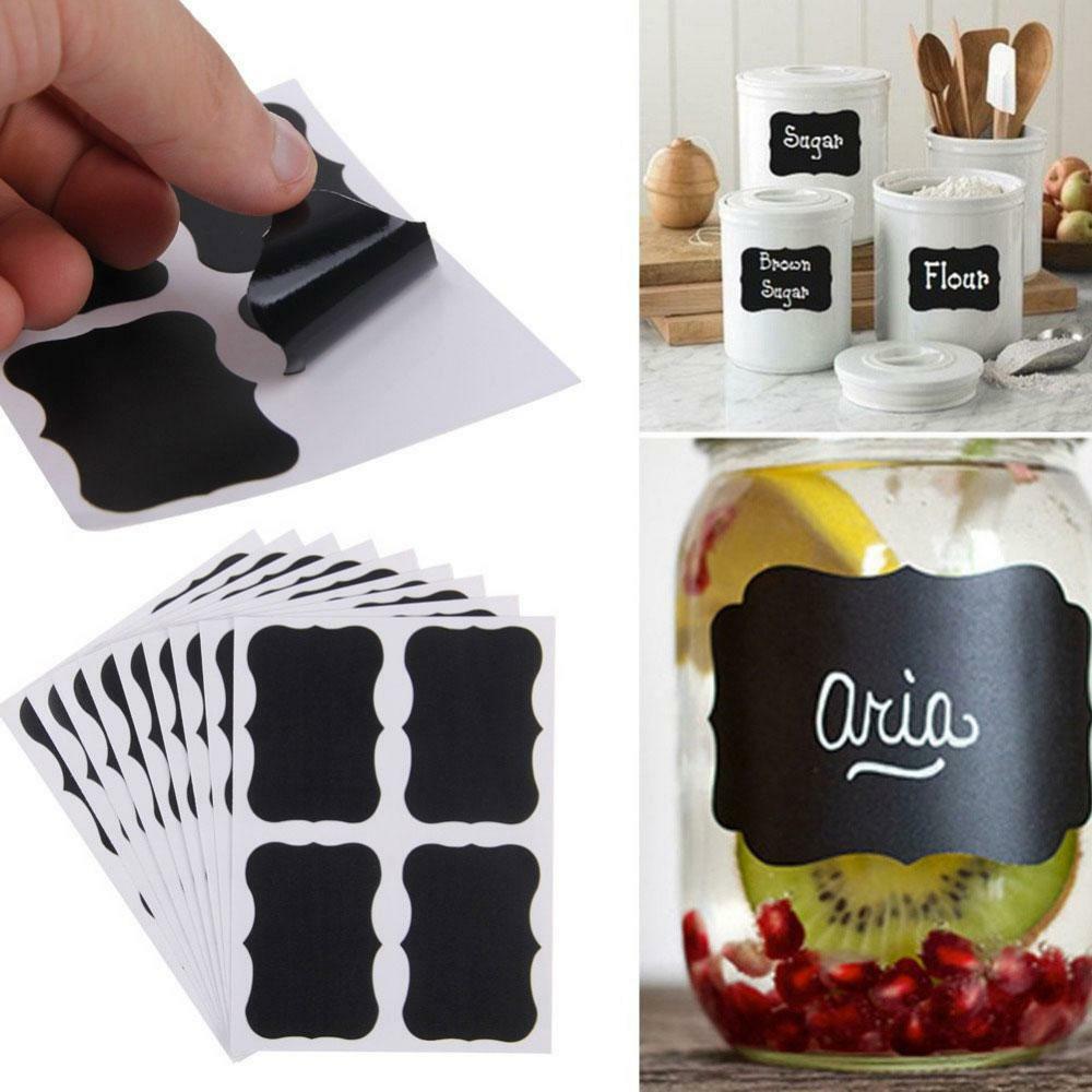 36pcs Chalkboard Sticker Chalk Board Stickers Craft Jar Labels for Kitchen Bottle Spice