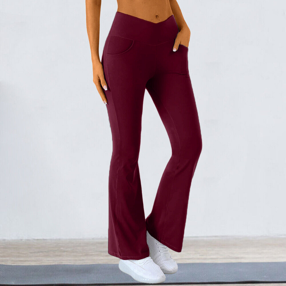 Yogahose Damen Wadenlange Schlauch Capri Schlauch Sport Gamaschen Damen Fitness Yoga Fitnessstudio Hohe Taille Leggins Schwarz