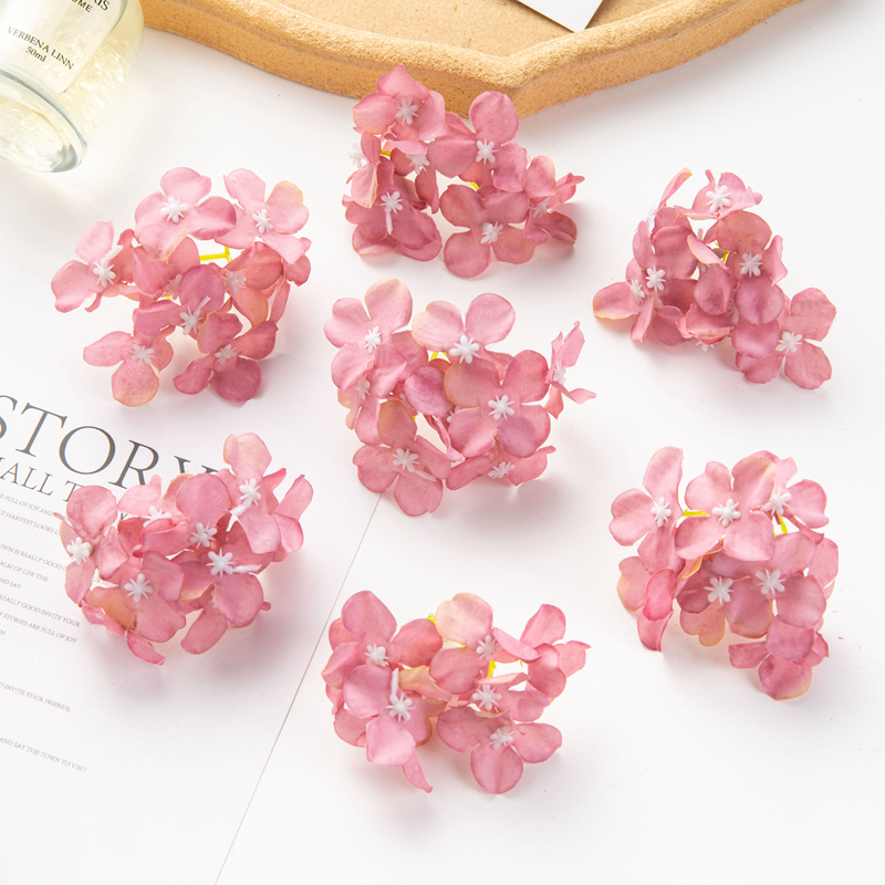 10Pcs Artificial Flowers Wedding Centerpieces for Tables Outdoor Garden Home Decoration Party Christmas Scrapbook Silk Hydrangea