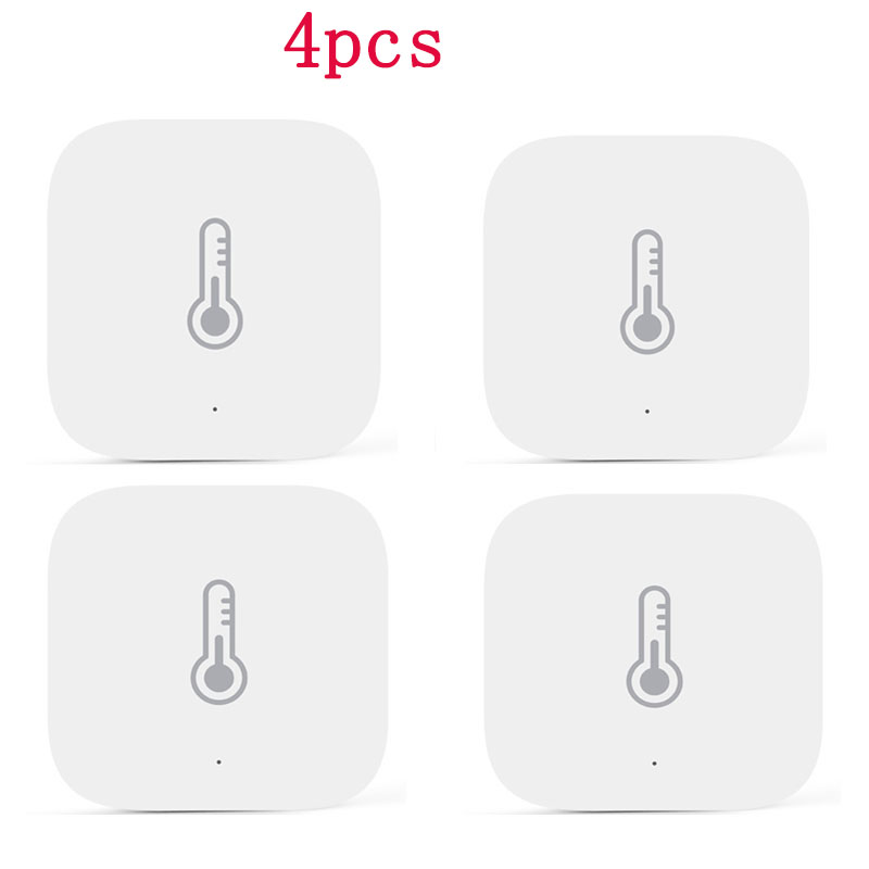 Original Aqara Sensor inteligente de temperatura y humedad de aire con Android IOS Mijia APP Control: 4pcs