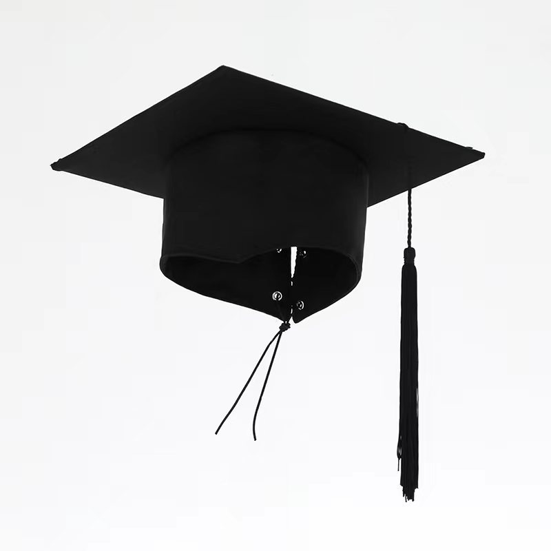 Afstudeerseizoen Bachelor-hoge hoed, afstudeerjurk met hoge hoed voor Japanse, Koreaanse, Europese en Amerikaanse studenten