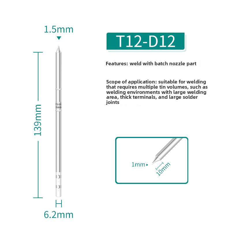 T12 Soldering Iron Tips Welding Tools Electric Soldering Iron For Hakko FX951 T12 Soldering Station Kits: BROWN