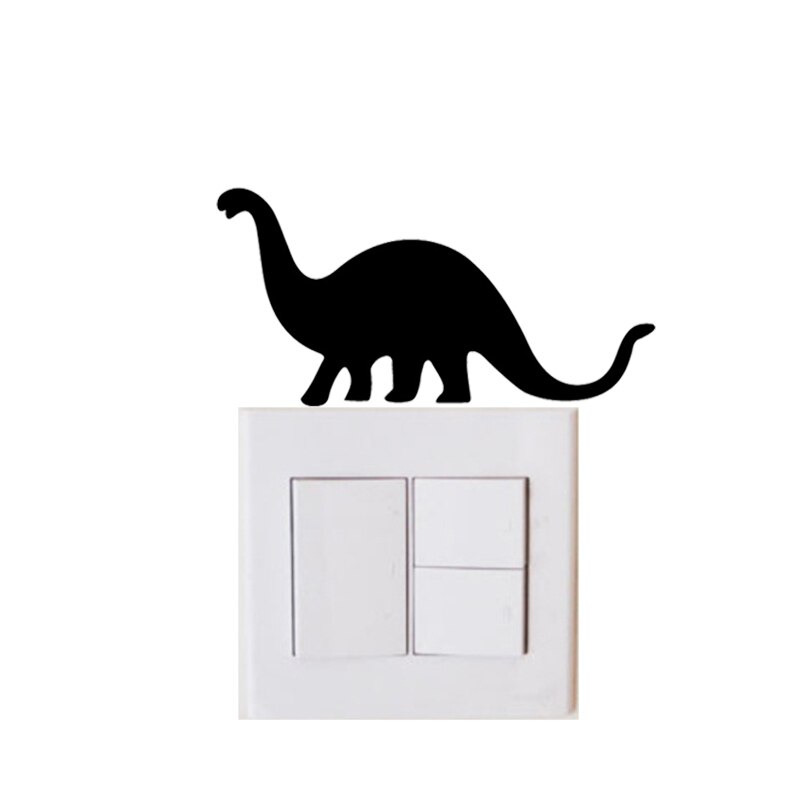 Autocollants muraux de dinosaures, différents types, pour interrupteur de lumière de chambre d'enfants, Stickers de décoration pour la maison de bébé, #0639