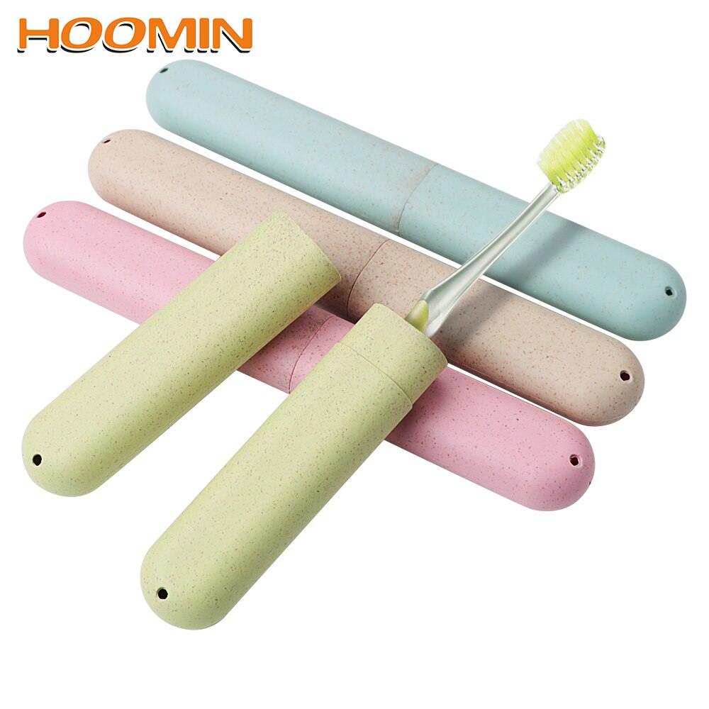 1pc Portable Travel Toothbrush Box Toothbrush Tube Cover Case Dustproof Wheat Straw Health Tooth Brushes Protector