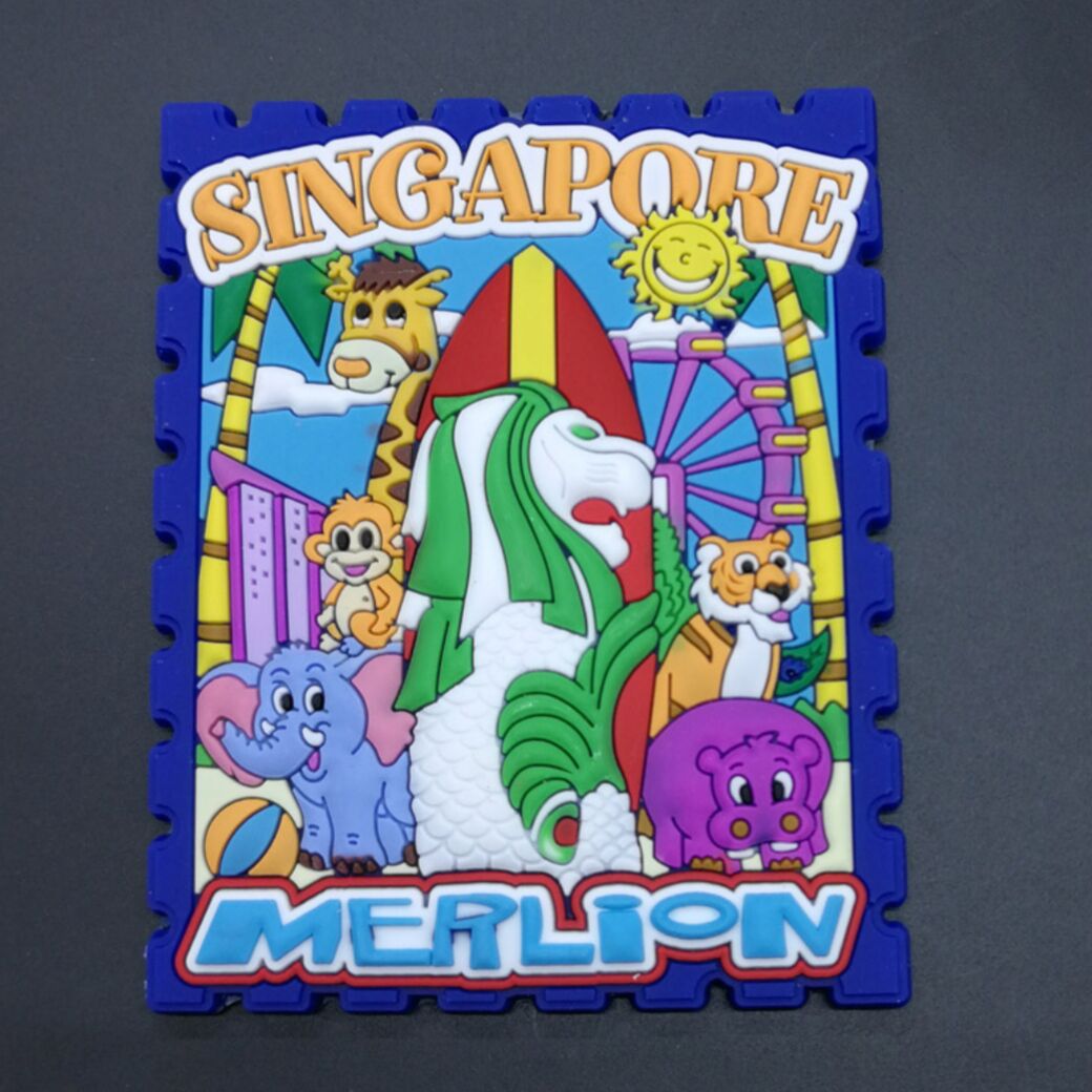 Singapore Rubber Fridge Magnet Tourist Souvenirs Refrigerator Magnetic Stickers Travel collection