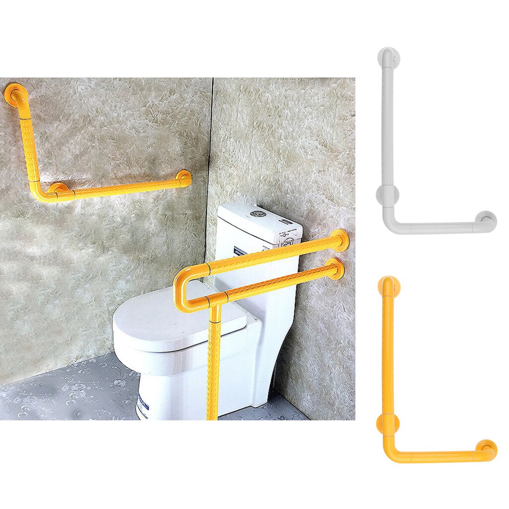 L-shaped Bathroom Grab Bar Shower Bathtub Handle, Non-, Wall-mounted