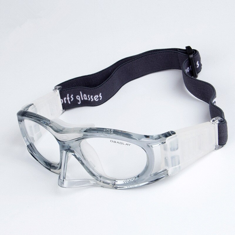 Chashma Sport Glasses Basketball Football Badminton Prescription Glasses Frame for Male and Female: Gray