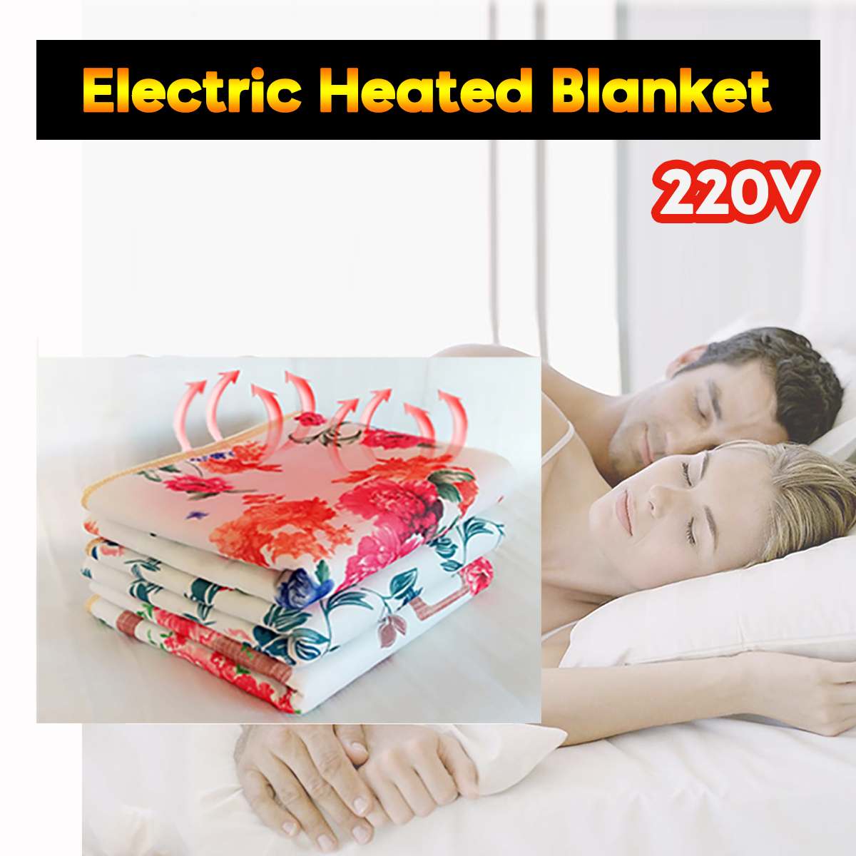 Manta eléctrica portátil AC220V, calefactor para dormitorio, termostato de cama, calefacción eléctricos para colchones suaves, calentador de Manta, alfombra
