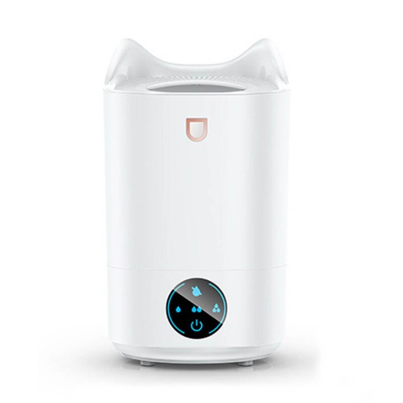 Luchtbevochtigers Voor Slaapkamer, Cool Mist Luchtbevochtiger Voor Baby 'S Top Vullen Ultrasone Luchtbevochtiger, Etherische Olie Diffuser: WHITE