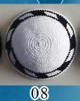 Jødisk kippah jødisk kuppel kippa juif cipa jerusalem israel jødisk liten hatt klær hodeplagg toque lokk håndlaget kipa kipot: 8