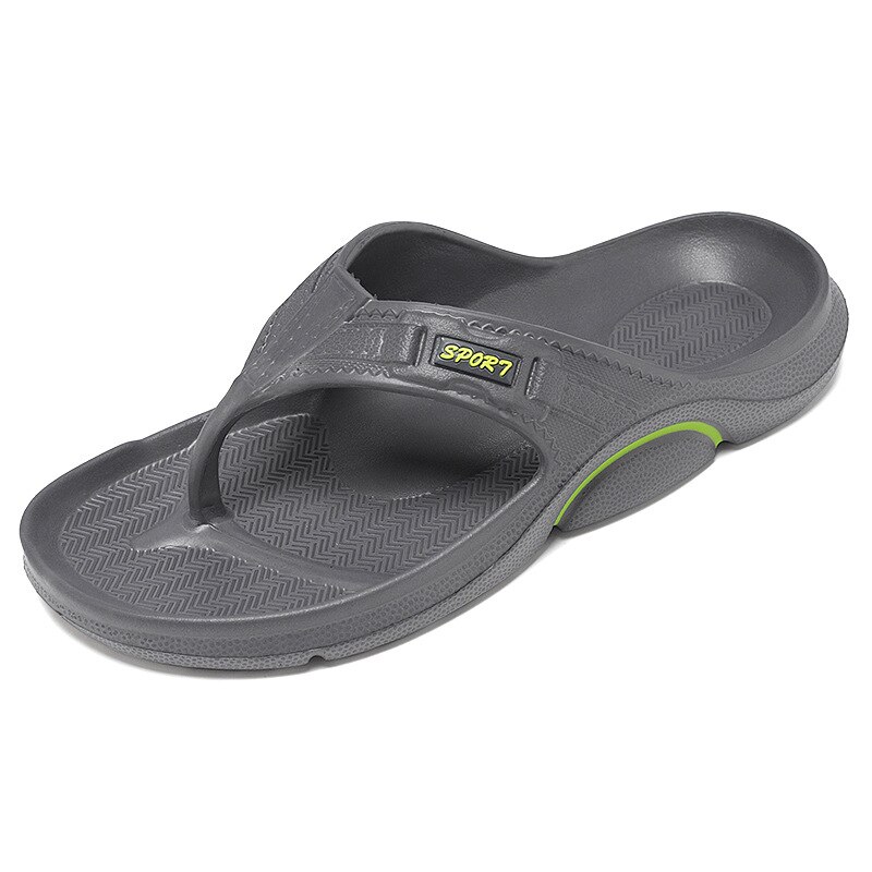 Pantoufles d'été décontractées pour hommes, nouvelles sandales de loisirs, diapositives souples Eva Massage, pantoufles de plage, chaussures d'eau pour hommes, tongs: GRAY / 10