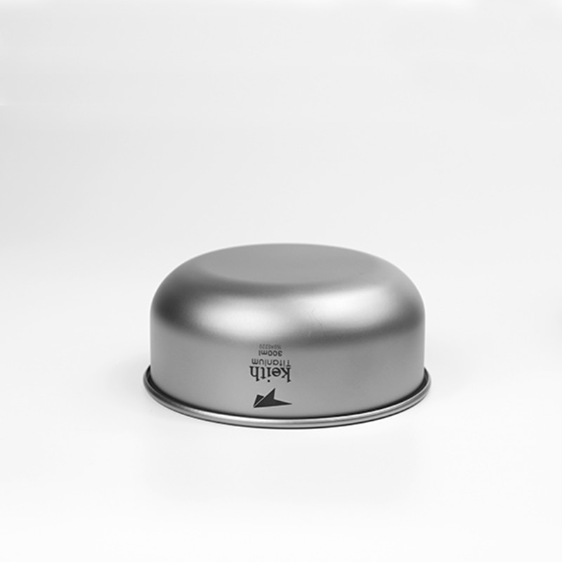 Porslin skål titan skålar utomhus vandring resa picknick kokgryta bärbar ultralätt camping skål 300ml-600ml