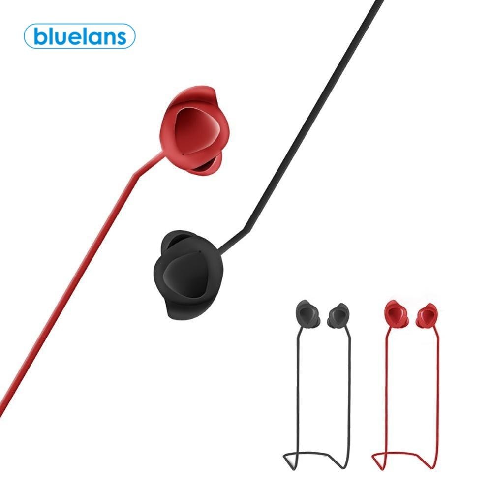 Voor Samsung Galaxy Knoppen Anti-Kras Siliconen Band Headset Transpiratie Oortelefoon Knoppen Opknoping Nek Touw Met Microfoon