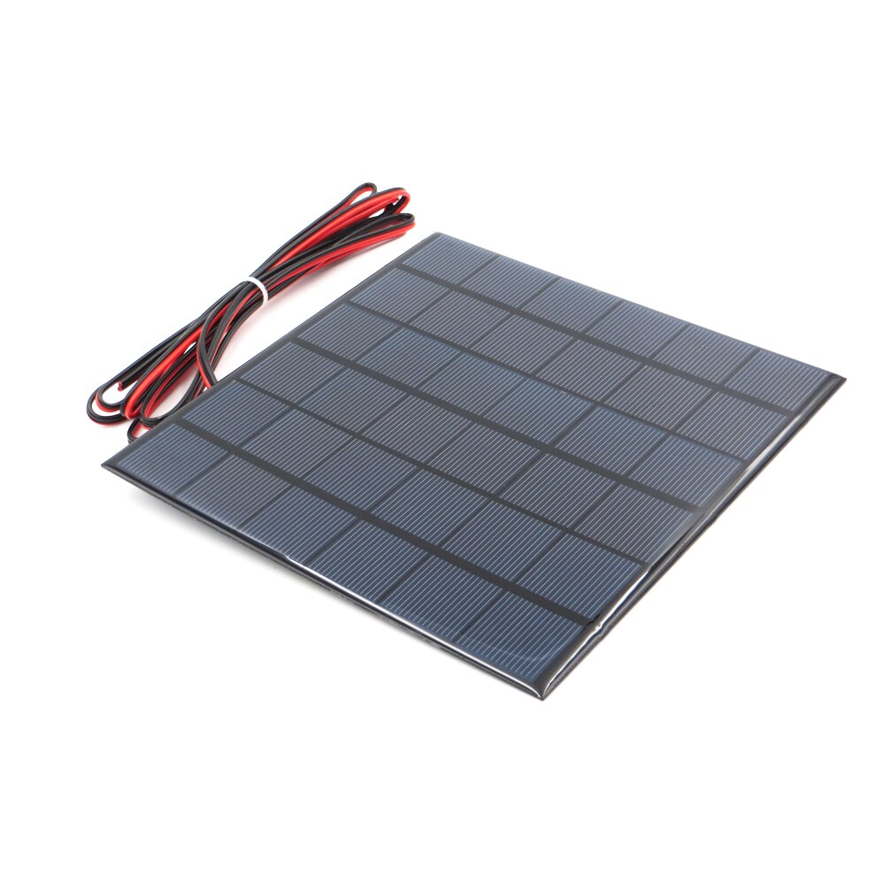 1 Pc X 9V 467mA Met 200 Cm Verlengen Draad Zonnepaneel Polykristallijn Silicium Diy Acculader Kleine Mini zonnecel Kabel Speelgoed