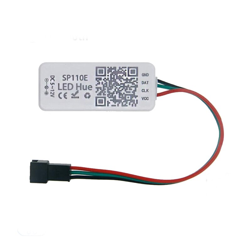 Ws2812b Controller Controlador Rgb Led Strip 12v5v Bluetooth Sp107e Sp110e Muziek Rf Pixel Colorido Com Controle Mini Adresseerbare: SP110E