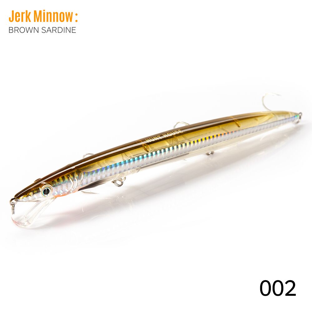 Hunthouse Sandeel jerk Minnow Vissen Lokt 143mm 173mm 208mm Lange Casting Drijvende Lokken jerkbaits pesca LW402