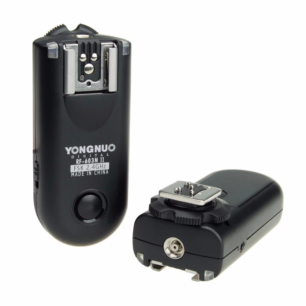 YONGNUO-disparador de Flash de Radio inalámbrico, RF-603RX/N, RF603N II RF 603, 2,4 GHz, para NIKON D90, D5100, D700, D3