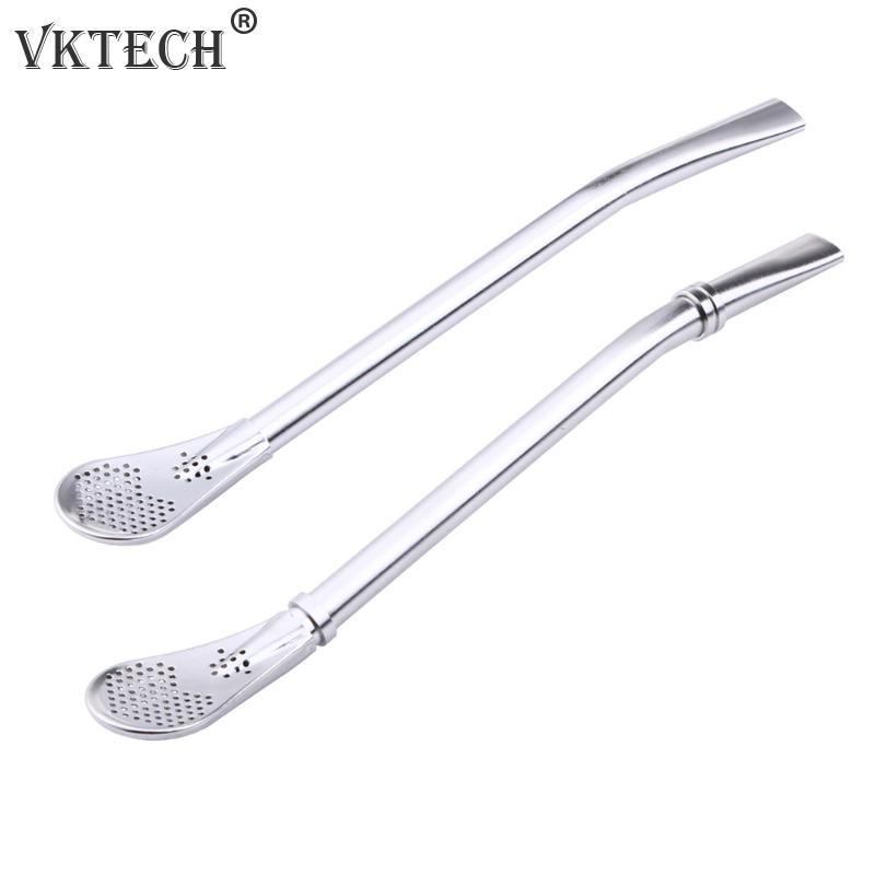 Łyżka słomka robić picia ze stali nierdzewnej filtr robić herbaty yerba kumpel słomki robić herbaty Bombilla gurda wielokrotnego użytku akcesoria robić herbaty zmywalne akcesoria barowe