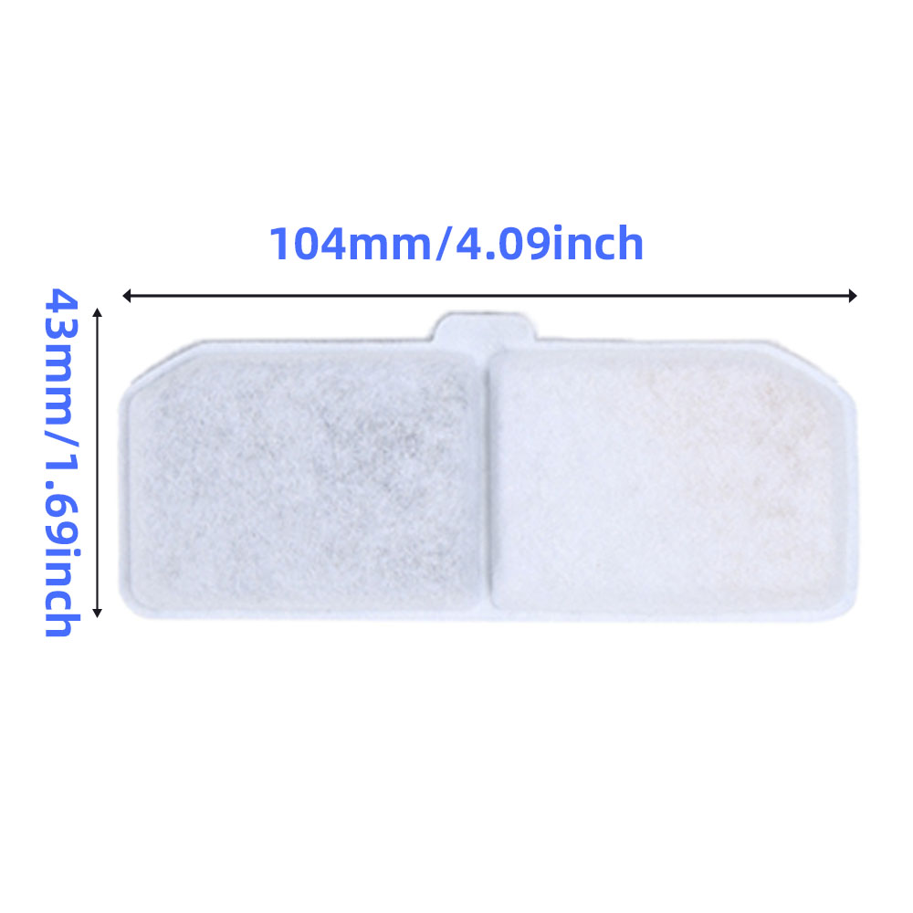Filtro de carbón activado de repuesto para bebedero de gatos, filtro de cartucho de bebedero Rectangular para perros y mascotas, 5/8/12 Uds.