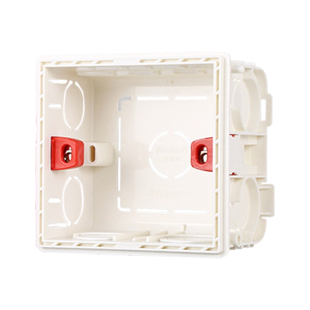 Atlectric Mounting Box Cassette Switch Socket Junction Box Hidden Concealed Internal Mounting Box For Type 86 White Red Blue Box: white