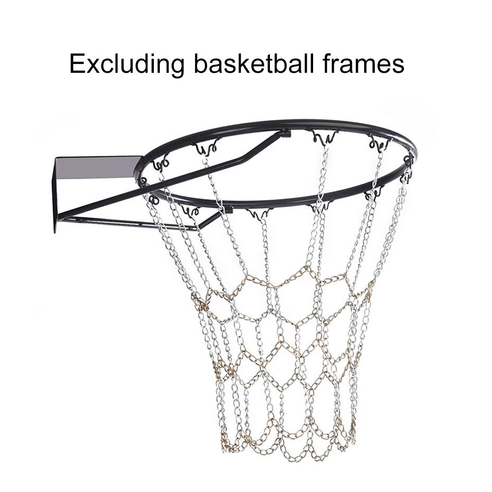 Standard Galvanized Steel Basketball Net Thread Sports Basketball Hoop Mesh Backboard Rim Chain
