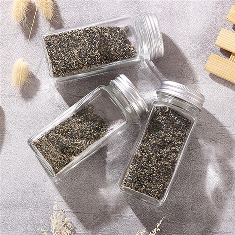 2/4Stck Verdicken Glas würzen Salz Pfeffer Schüttler Gewürz Glas Kann BBQ Werkzeug Würze Krug Flaschen Menage Container gewürz Shaker