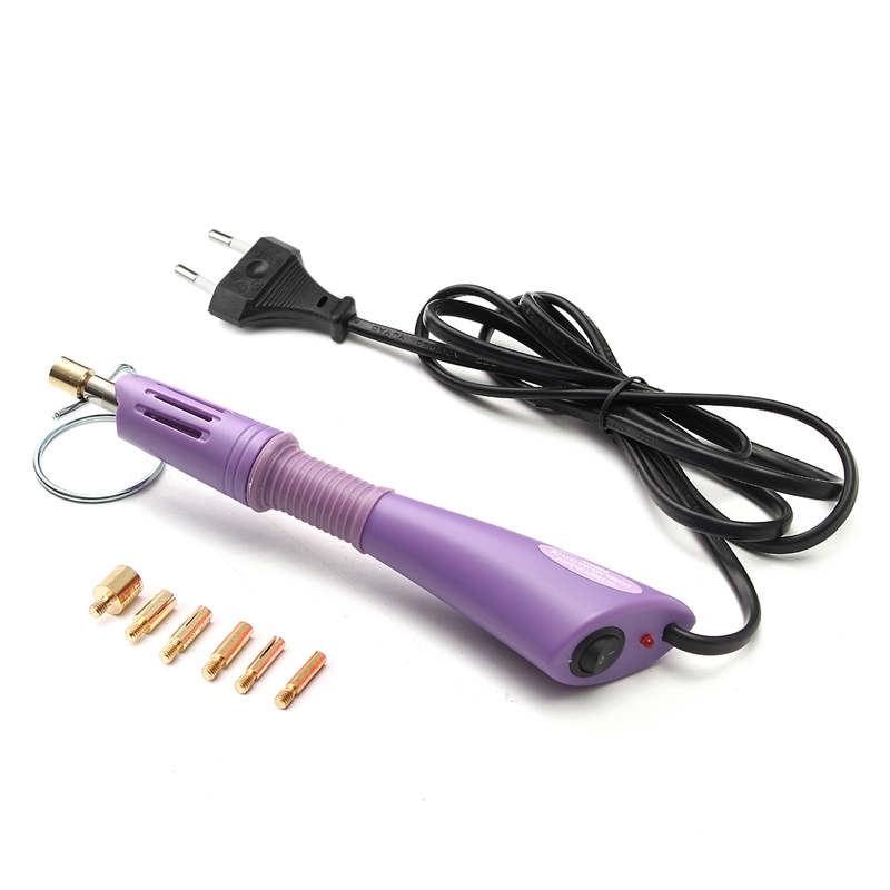 100-220V Drilling Machine Pen Point Figure Guns DIY Clothes Stick Diamond Drill Tools Set Crystal Hand Sewing Kit