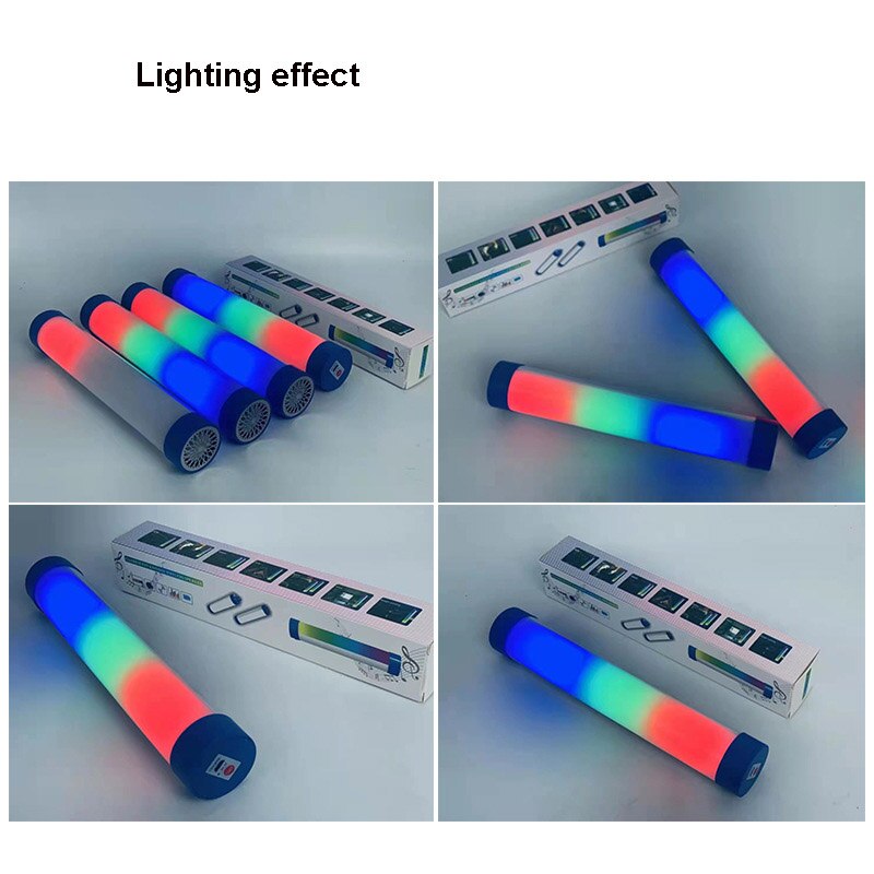 LED USB night light tube bluetooth music player audio speaker Magnetic suction computer RGB lamp 7 colors change bulb tubes