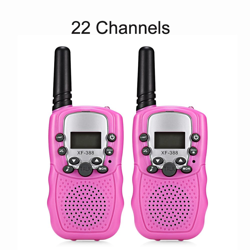 2 stk børn mini walkie talkie tovejs radio 8/22 kanaler walkie talkies retevis radiokommunikator transceiver til børn: 22ch røde