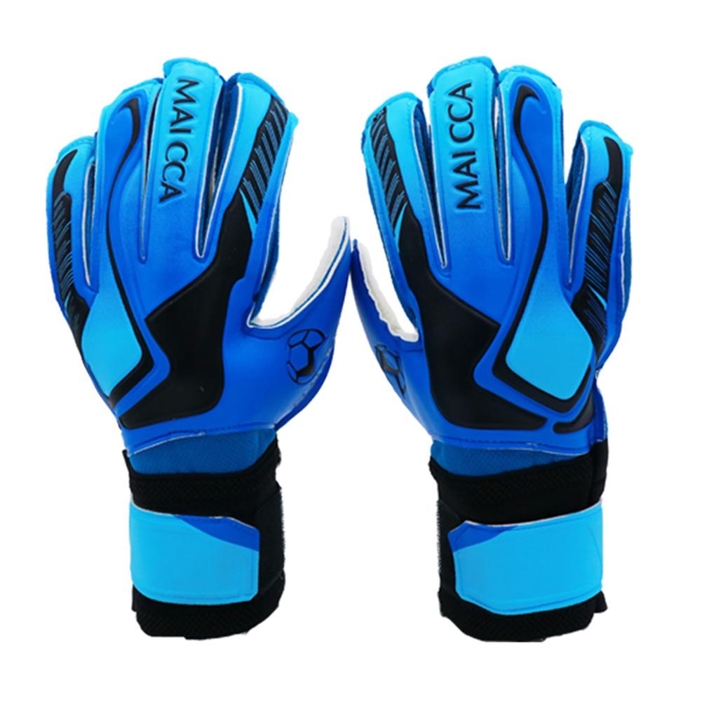 Verdikte Latex Handschoenen Kid 'S Voetbal Doelman Handschoenen Voor Kinderen 5-16 Jaar Oud Zachte Doelman Handschoenen: Blue  6