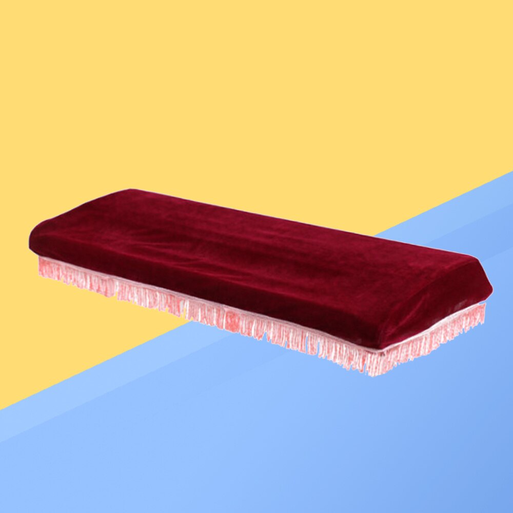 1Pc 61 Key Elektronische Piano Stofkap Met Een Trekkoord Beschermende Voor Piano Toetsenbord (Rood En Willekeurige Kwasten kleur)