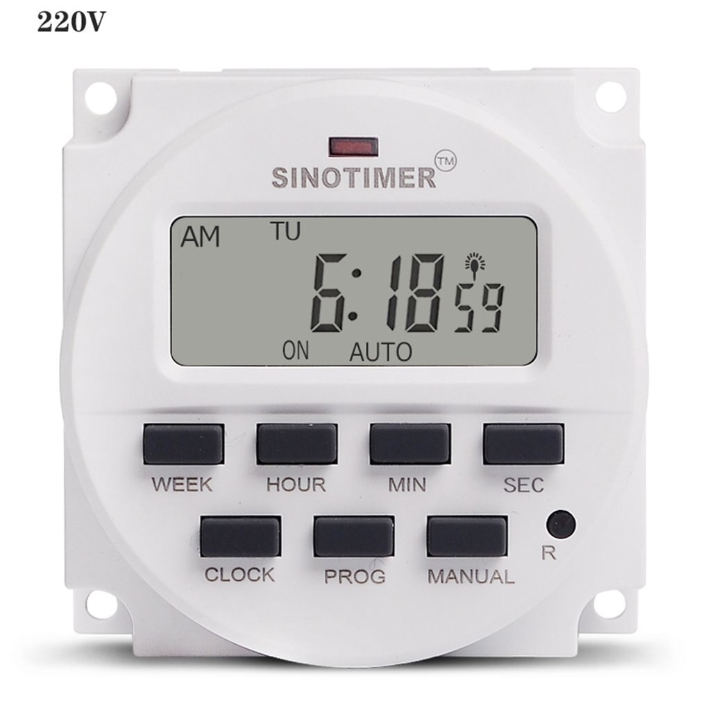 1 Second Interval 5V 12V 110V 220V Power Supply 7 Days Weekly Programmable Digital Electronic Lighting Daily Timer Switch