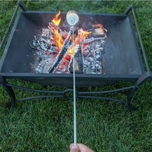 camping bål camping bål ildsted tilbehør hund teleskopisk stekegaffel pinner grillspyd (tilfeldig farge)