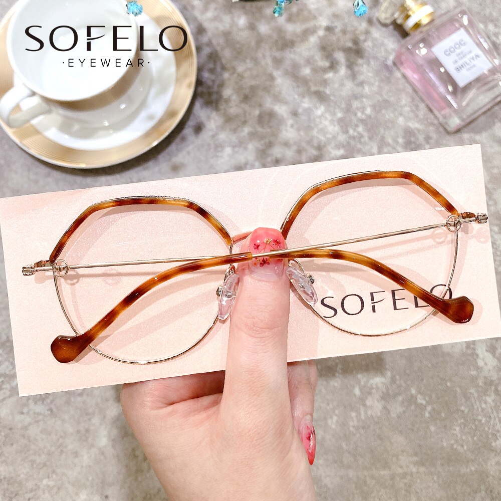 Montura de gafas óptica Retro de leopardo para mujer, montura de gafas graduadas para miopía, anteojos Vintage antiluz azul UV