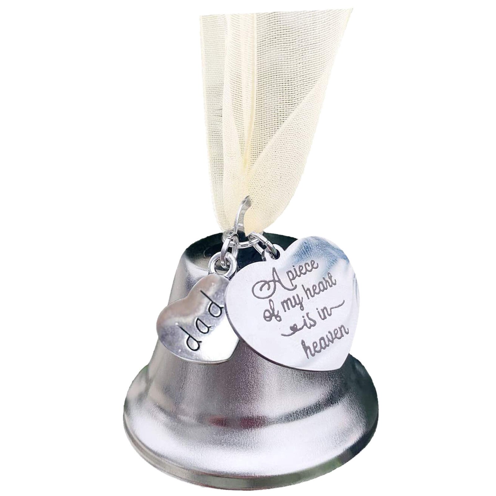 Campana de Ángel colgante de campana de Navidad, adorno conmemorativo para la pérdida del ser querido, de recuerdo de fieltro, decoración colgante para árbol de Navidad: E