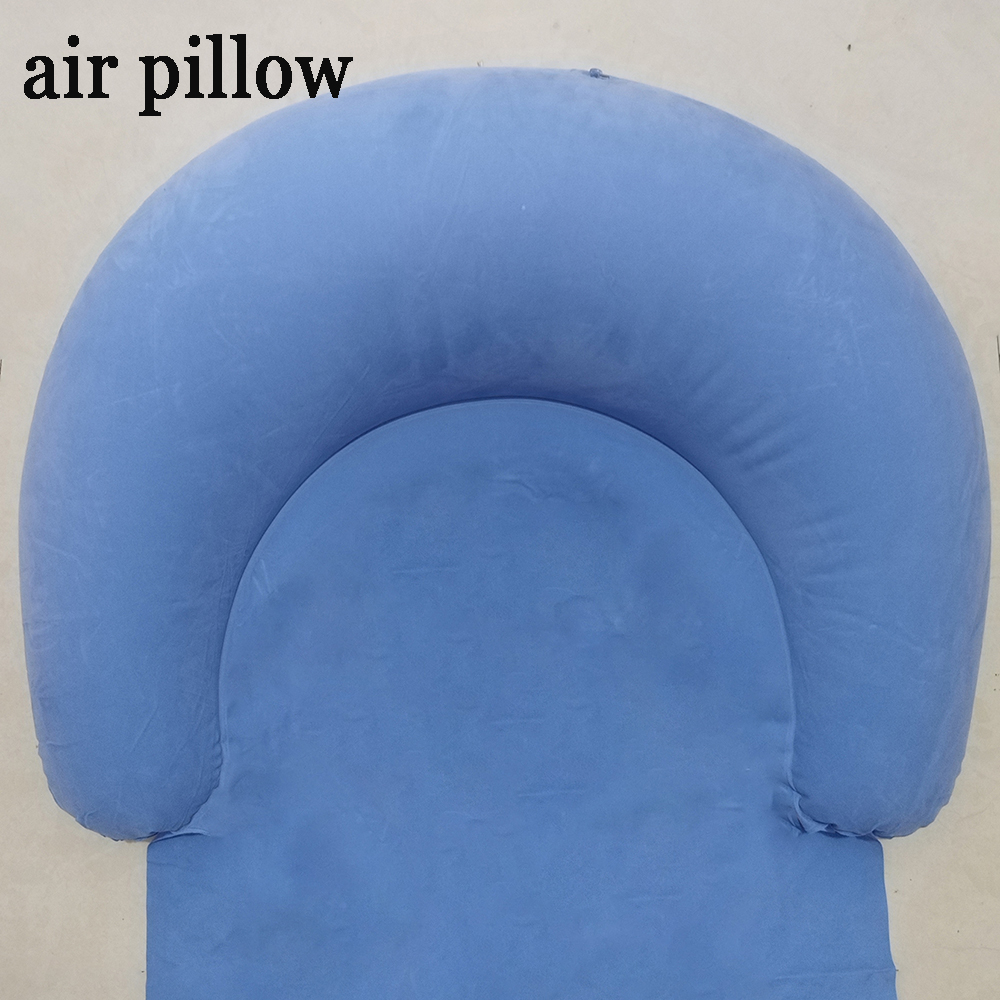 Outdoor Camping Inflatable Pillows Ultralight Beach mat camping single sleeping pad also folds easily for portability
