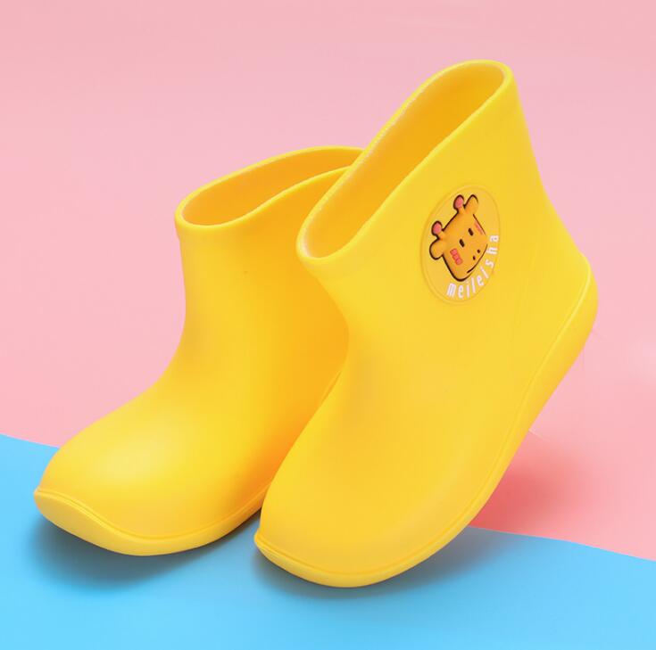 Neue freundlicher Gummi Stiefel Tiere Karikatur freundlicher Regen Stiefel Anti Unterhose Baby Jungen Mädchen Wasser Schuhe Wasserdichte Kleinkind Regen