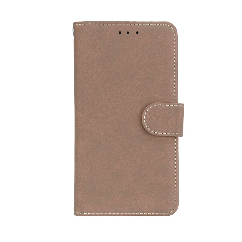 Funda de teléfono para BQ Aquaris U lite, carcasa de cuero con tapa para BQ Aquaris U lite: Beige