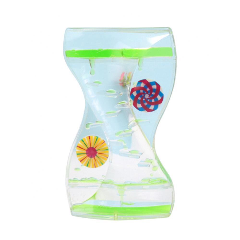 Bulle de liquide en forme de sablier avec minuterie pour enfants, décoration de bureau, maison: Green
