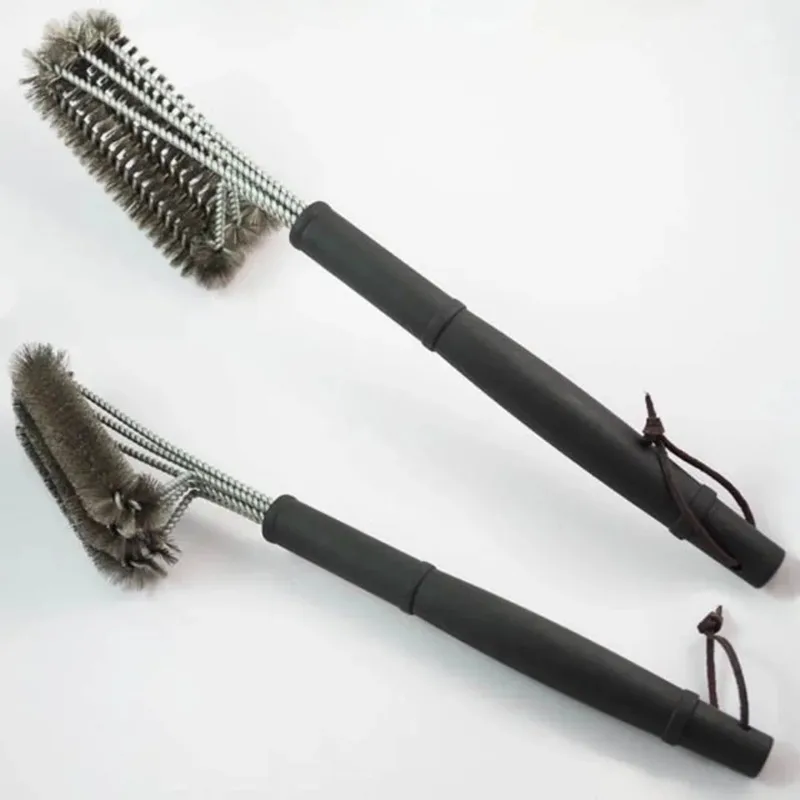 Grill-Reinigungsbürste, Grill-Werkzeug, Grillbürste, 3 Edelstahlbürsten in 1, Cleanin-Grill-Zubehör, bester Reiniger, Grill