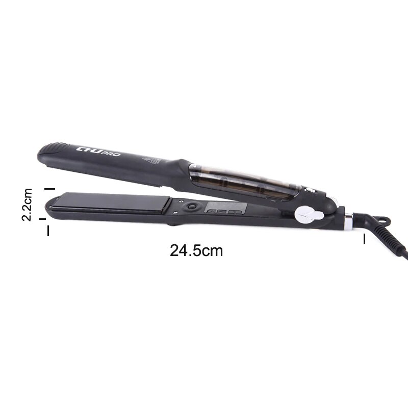Steam Hair Straightener Flat Iron Ceramic Tourmaline Hair Straightening Iron Argan Oil Hair Iron Salon Styling Tool