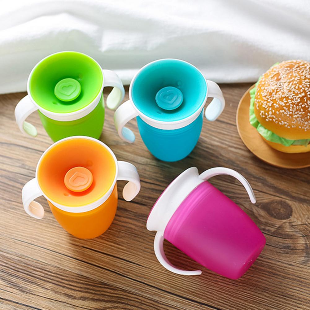 360 Graden Lekvrije Magic Cup Baby Trein Cup Leren Drinken Lekvrije Anti-Choke Cup voor Baby 'S Meer dan 6 Maanden